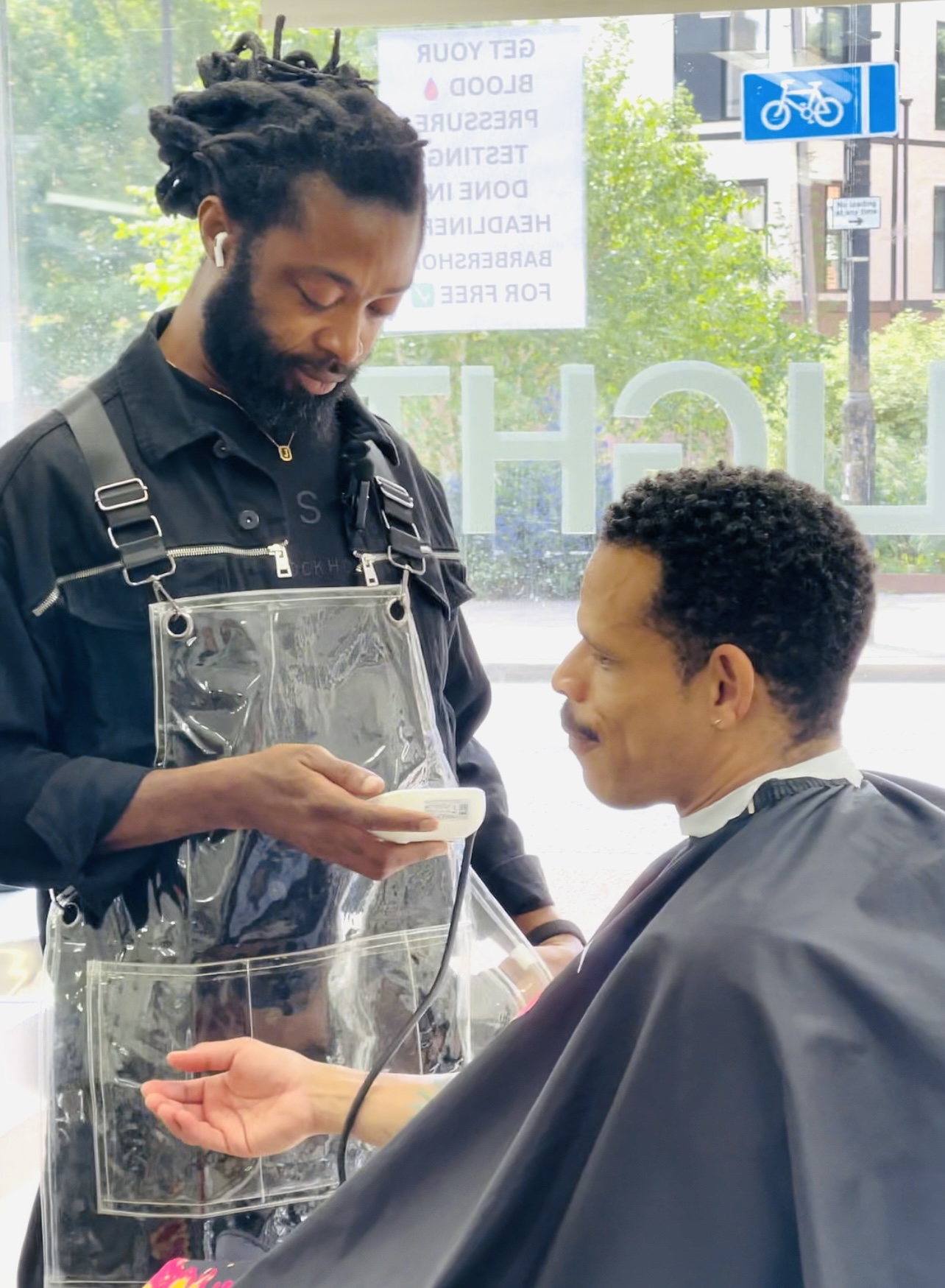 Community blood pressure check in a trusted local space