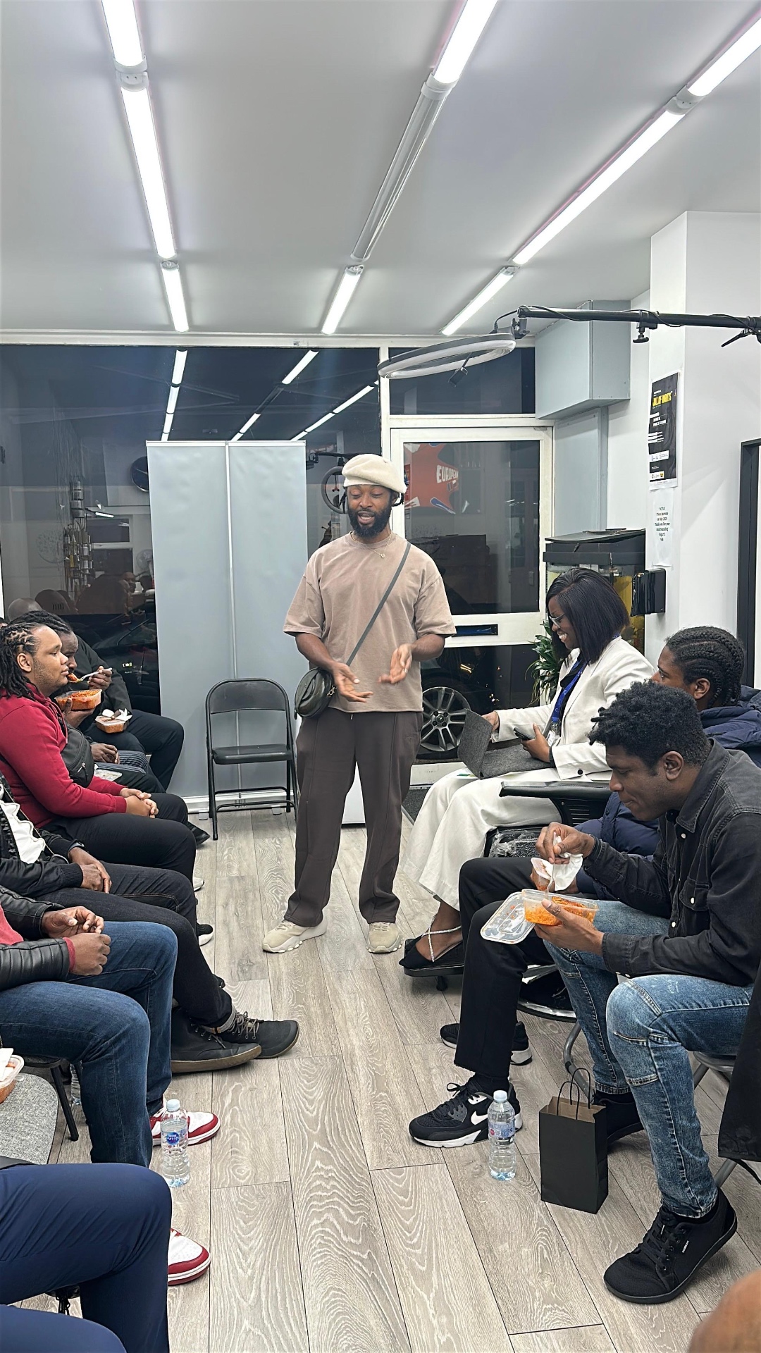 Conversation at a community session