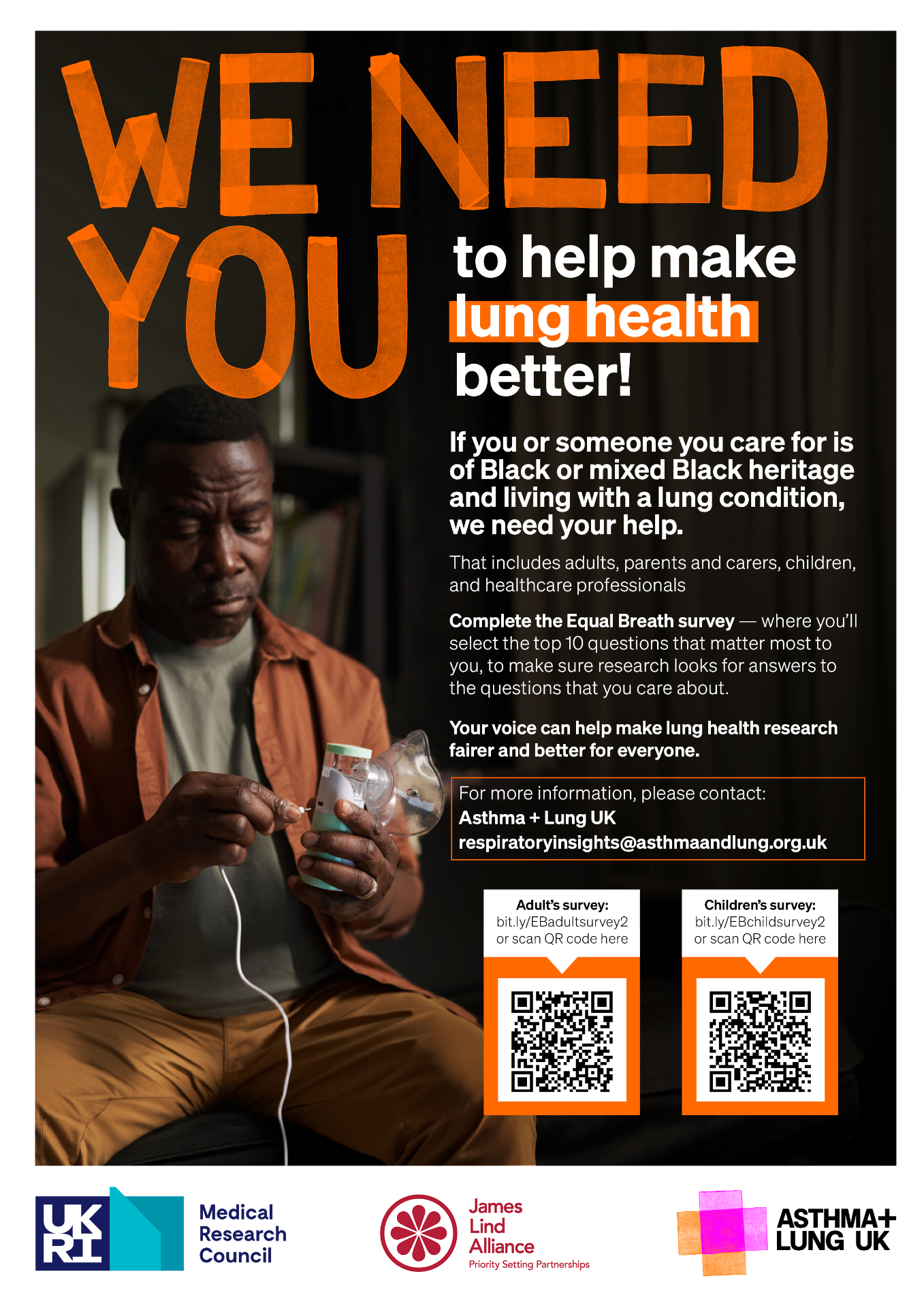 Equal Breath campaign poster — Asthma + Lung UK